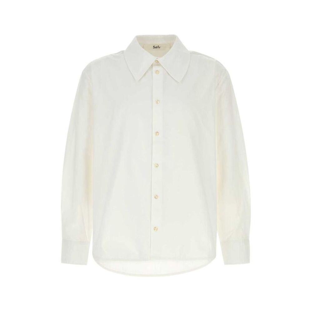 Sefr Men White Poplin Trino Shirt